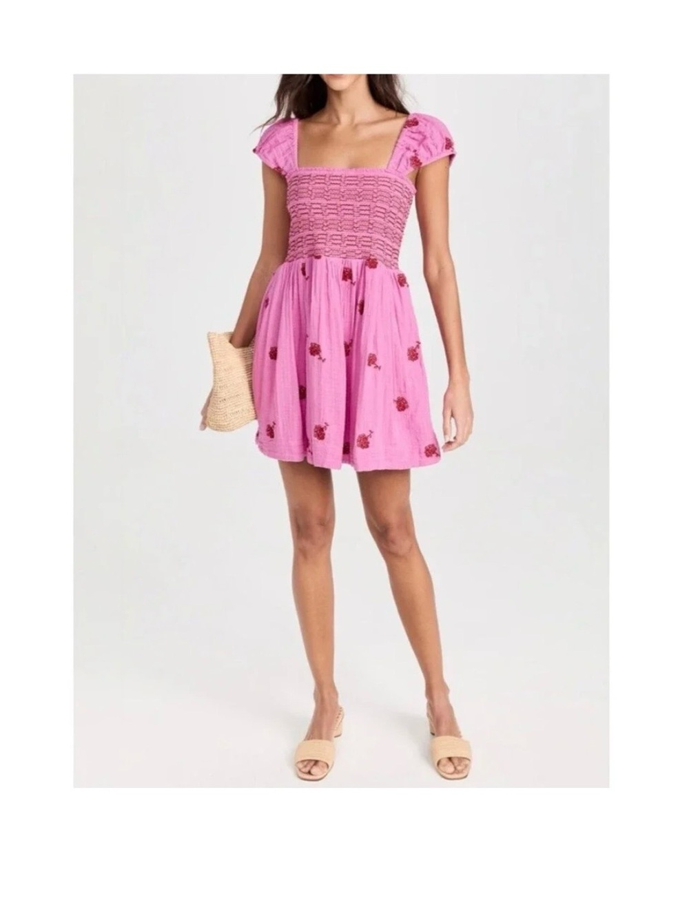 Free People Tory Embroidered Mini Dress - Picture 3 of 12